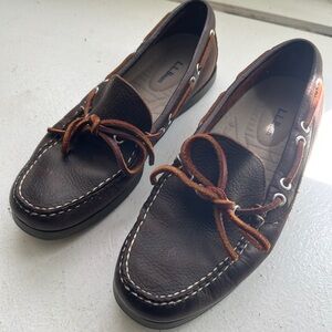 L.L. Bean women’s Dark Brown Boat Shoes